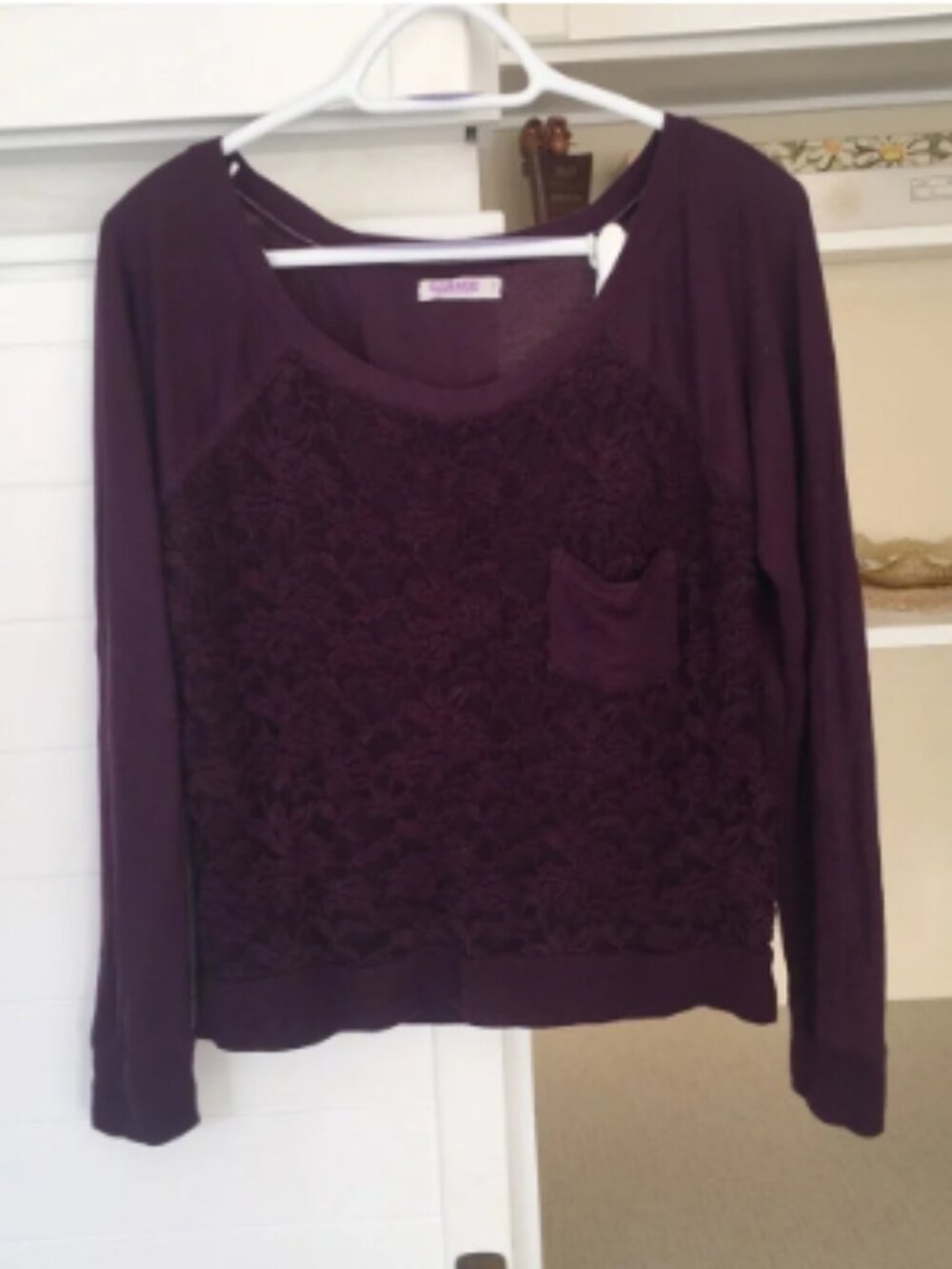 Garage Maroon Purple Sweater